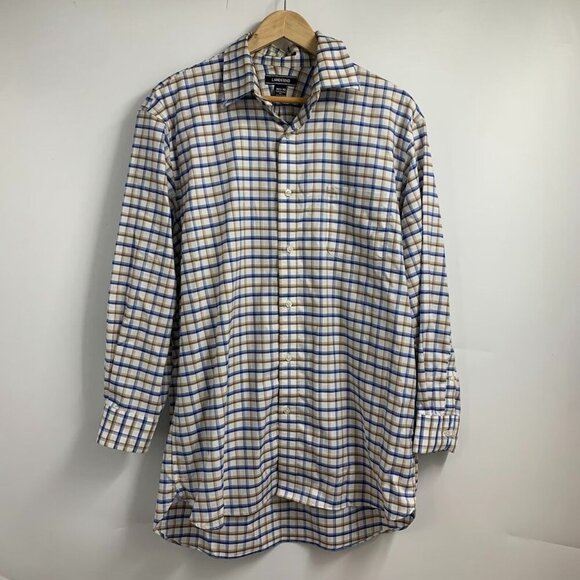 Land's End Men's Supima No Iron Oxford (Lot of 2) Button Up Shirts Size 16.5 - Picture 2 of 12